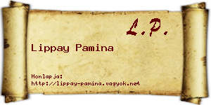 Lippay Pamina névjegykártya